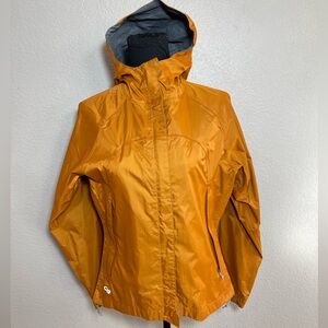 Outdoor Research Women's Orange Hooded Rain Jacket